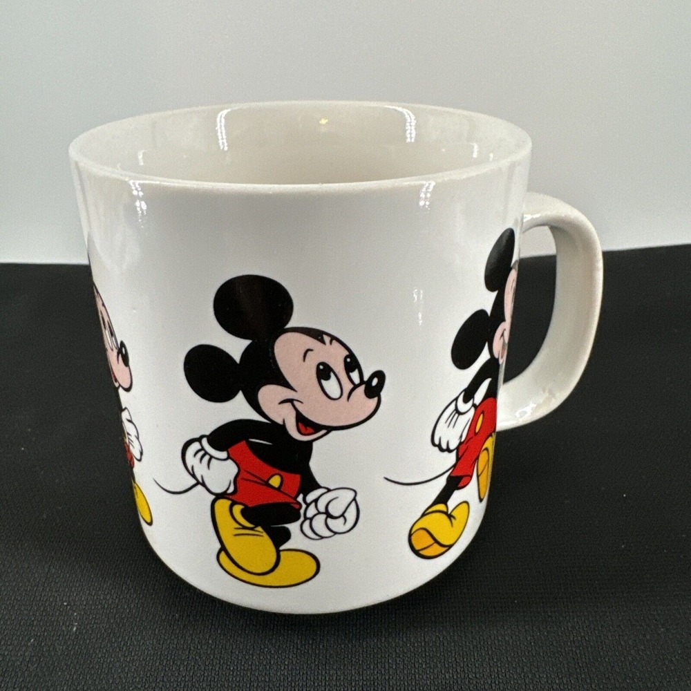 Vintage Walt Disney World Mickey Mouse Coffee Tea Mug Cup 3.5" T Made in Korea